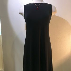 Reversible floral/black dress